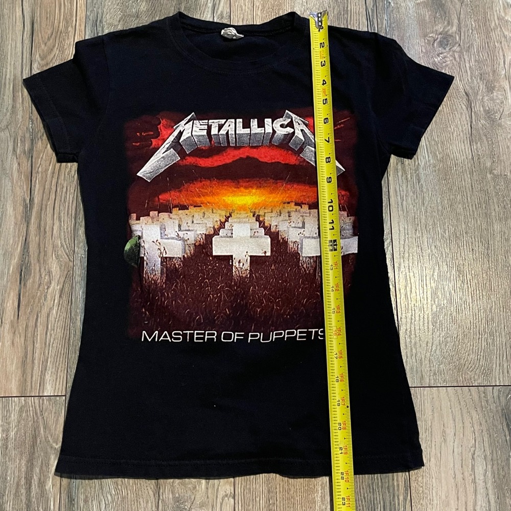 Metallica Master of Puppets Black Graphic T-Shirt Bay Island Sportswear Small - Picture 5 of 5